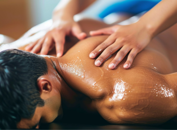 Massage Sportif aux huiles énergisantes